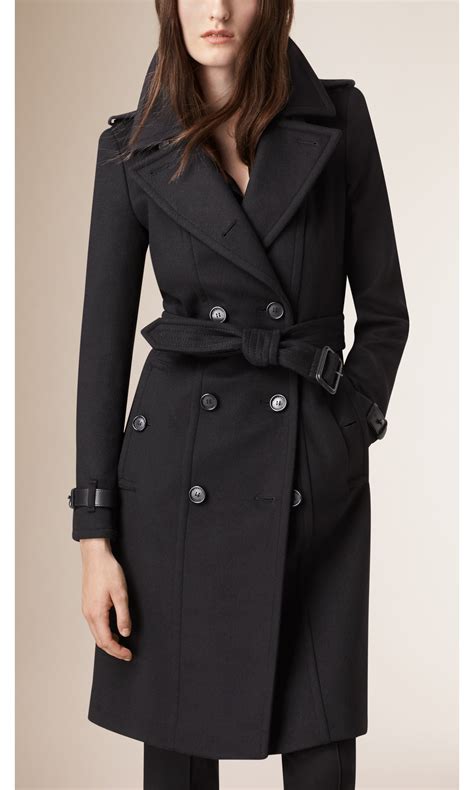 burberry coat women black